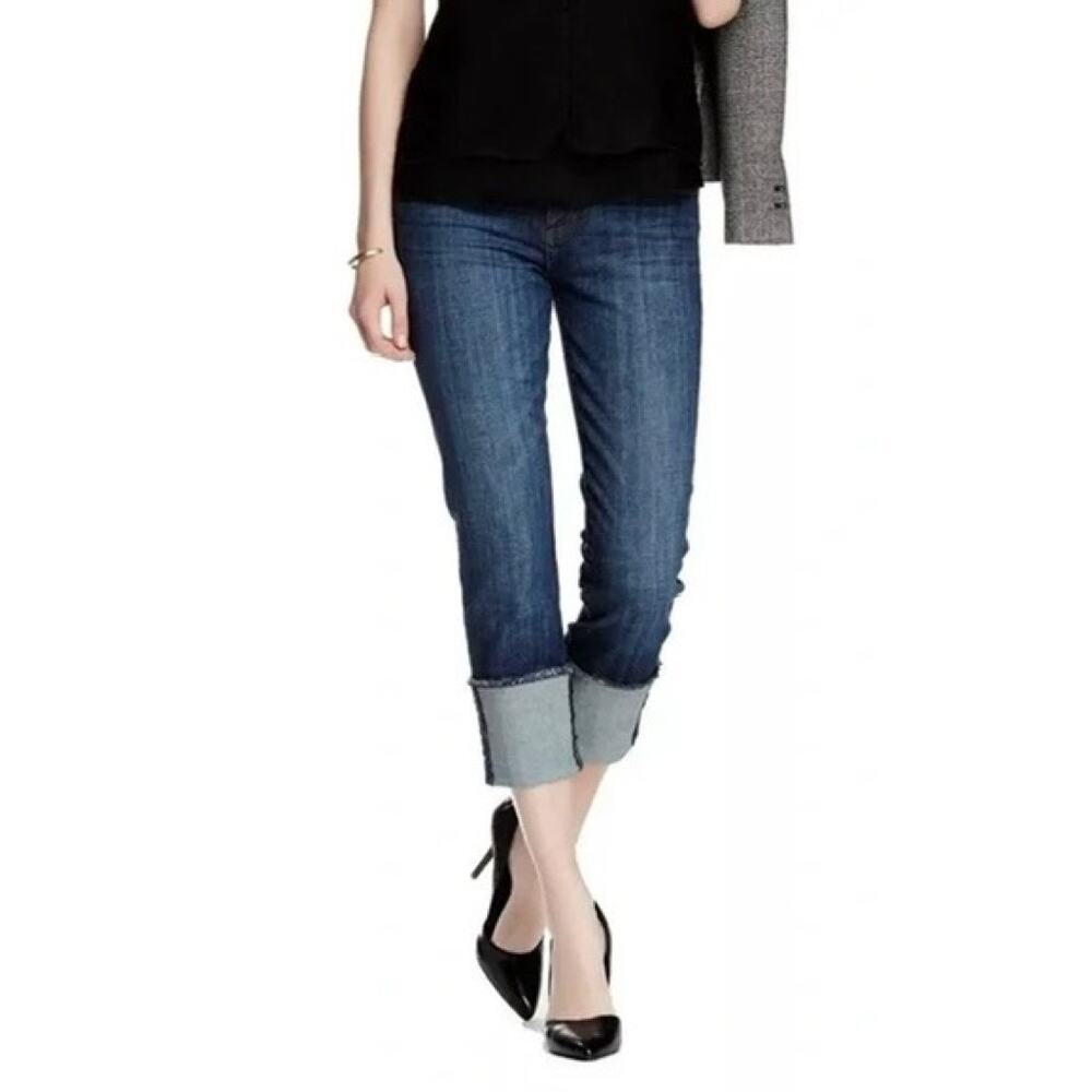 Kut from the Kloth Boyfriend Wide Cuffed Jeans size 10